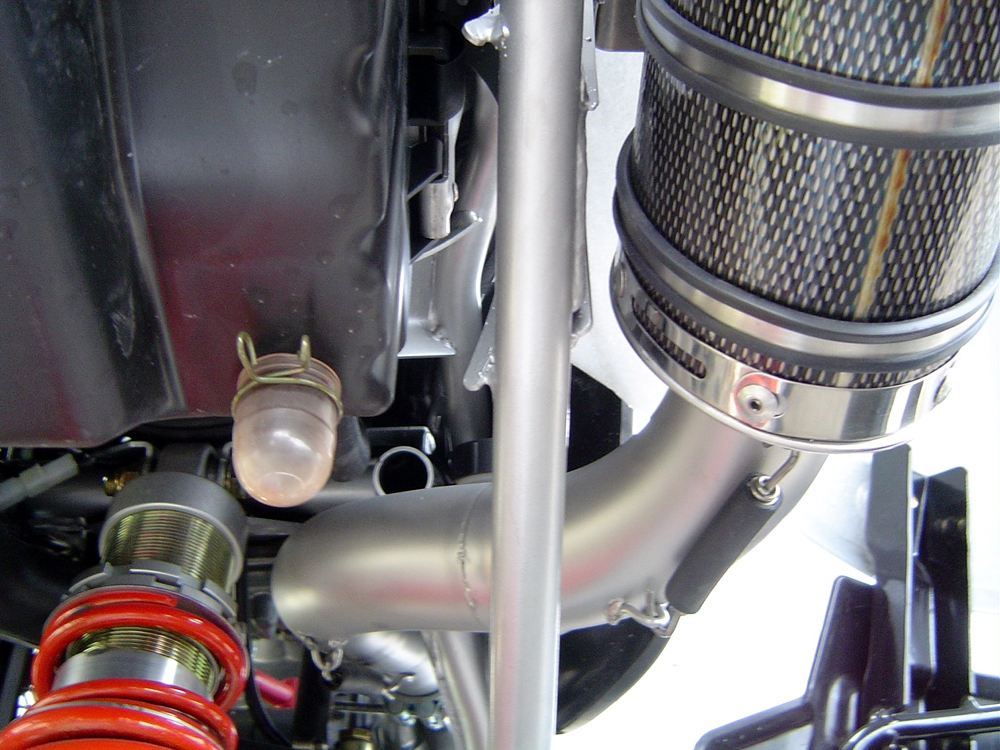 Exhaust compatible with Polaris Predator 500 2003-2010, Deeptone Atv, Slip-on exhaust including removable db killer and link pipe 