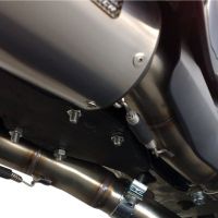 Exhaust compatible with Yamaha YZF 1000 R1 2007-2008, Furore Nero, Dual slip-on including removable db killers and link pipes 