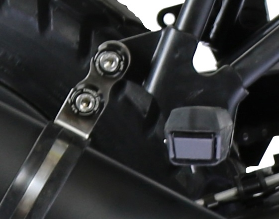 Exhaust compatible with Royal Enfield Himalayan 410 Diam.36mm 2017-2020, Albus Ceramic, Slip-on exhaust including link pipe and removable db killer 