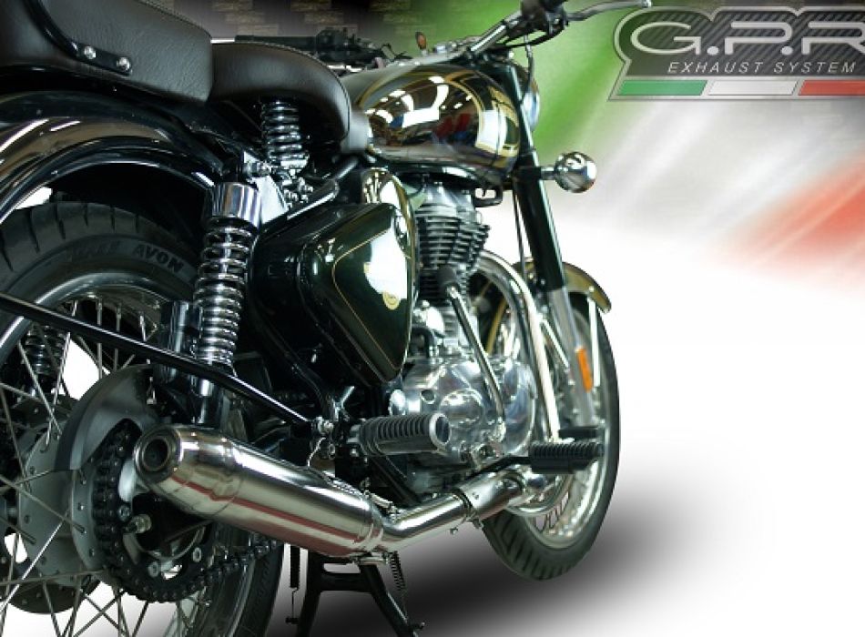 ロイヤルエンフィールド ブリット500 GPR スリップオンマフラー GPR exhaust compatible with Royal Enfield Classic / Bullet Efi 500