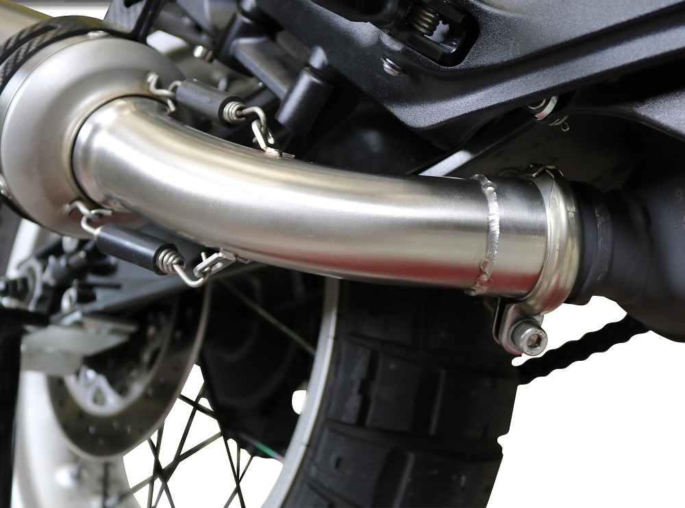 Exhaust compatible with Husqvarna Vitpilen 401 2018-2019, GP Evo4 Titanium, Slip-on exhaust including removable db killer and link pipe 