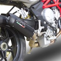 Exhaust compatible with Mv Agusta F3 800 2013-2016, Gpe Ann. Poppy, Slip-on exhaust including removable db killer and link pipe 