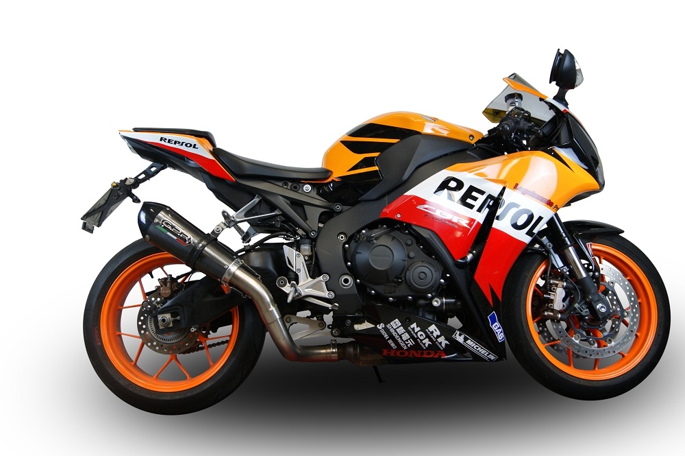Exhaust compatible with Honda CBR1000RR 2014-2016, Gpe Ann. Poppy, Slip-on exhaust including removable db killer and link pipe 
