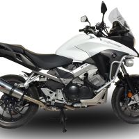 Exhaust compatible with Honda Crossrunner 800 VFR800X 2017-2020, GP Evo4 Titanium, Slip-on exhaust including removable db killer and link pipe 