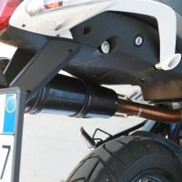 Exhaust compatible with Moto Morini Gran passo 1200 2008-2011, Gpe Ann. Poppy, Slip-on exhaust including removable db killer and link pipe 