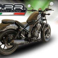 Exhaust compatible with Honda Rebel 300 2021-2023, Ghisa , Slip-on exhaust including removable db killer and link pipe, EPA-compliant 