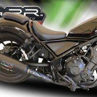 Exhaust compatible with Honda Rebel 300 2021-2023, Ghisa , Slip-on exhaust including removable db killer and link pipe, EPA-compliant 