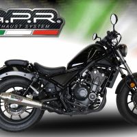 Exhaust compatible with Honda Rebel 300 2017-2020, Ultracone, Slip-on exhaust including removable db killer and link pipe, EPA-compliant 