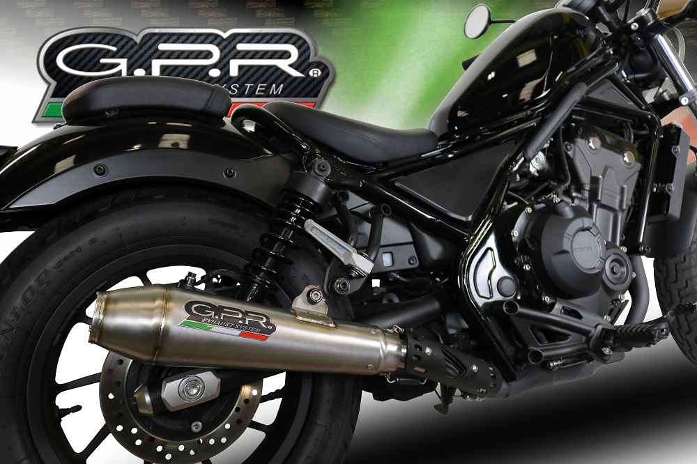 Honda rebel 300 exhaust top