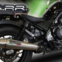 Exhaust compatible with Honda Rebel 300 2017-2020, Ultracone, Slip-on exhaust including removable db killer and link pipe, EPA-compliant 