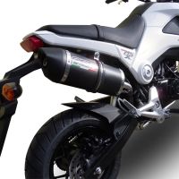 Exhaust compatible with Honda Grom 125 2013-2017, Furore Nero, Slip-on exhaust including removable db killer and link pipe 