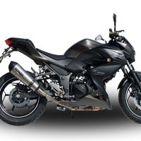 Exhaust compatible with Kawasaki Z300 2014-2017, Gpe Ann. titanium, Slip-on exhaust including removable db killer and link pipe 