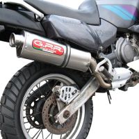 Exhaust compatible with Yamaha Xtz 750 Supertenere 1989-1997, Trioval, Slip-on exhaust including removable db killer and link pipe 