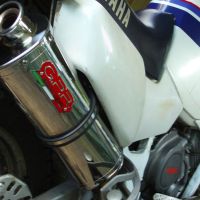 Exhaust compatible with Yamaha Xtz 750 Supertenere 1989-1997, Trioval, Slip-on exhaust including removable db killer and link pipe 