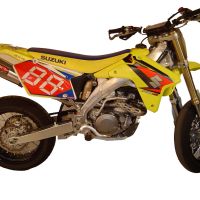 Exhaust compatible with Suzuki RMZ450 2008-2017, Gpe Ann. titanium, Slip-on exhaust including removable db killer and link pipe 