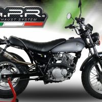 Exhaust compatible with Suzuki Rv 200 Van Van 2016-2017, Deeptone Inox, Slip-on exhaust including removable db killer and link pipe 