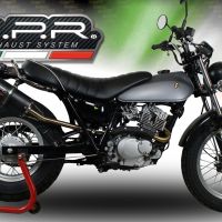 Exhaust compatible with Suzuki Rv 200 Van Van 2016-2017, Furore Nero, Slip-on exhaust including removable db killer and link pipe 