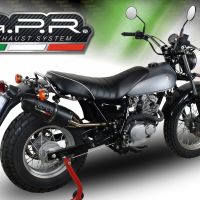 Exhaust compatible with Suzuki Rv 200 Van Van 2016-2017, Furore Nero, Slip-on exhaust including removable db killer and link pipe 