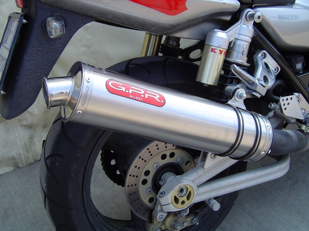 Exhaust compatible with Kawasaki Zrx-1200 2002-2008, Inox Tondo, Bolt-on silencer including removable db killer, EPA-compliant 