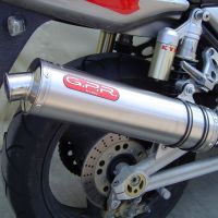 Exhaust compatible with Kawasaki Zrx-1200 2002-2008, Inox Tondo, Bolt-on silencer including removable db killer, EPA-compliant 