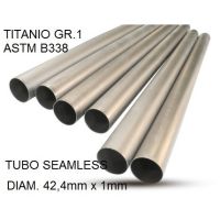 GPR exhaust compatible with  Cafè Racer Cafè Racer 1-, Tubo titanio seamless D. 42,4mm X 1mm L.1000mm,  