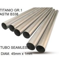 GPR exhaust compatible with  Cafè Racer Cafè Racer 1-, Tubo titanio seamless D. 45mm X 1mm L.1000mm,  