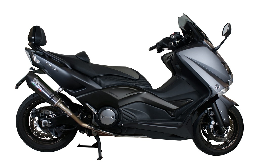 Exhaust compatible with Yamaha T-Max 500 2001-2011, Gpe Ann. Poppy, Full system exhaust, including removable db killer 