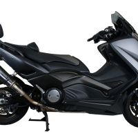 Exhaust compatible with Yamaha T-Max 500 2001-2011, Gpe Ann. Poppy, Full system exhaust, including removable db killer 