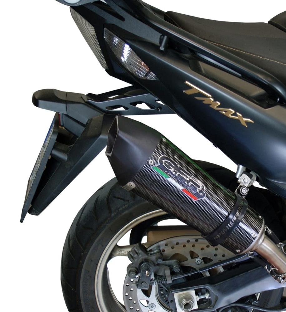 Exhaust compatible with Yamaha T-Max 500 2001-2011, Gpe Ann. Poppy, Full system exhaust, including removable db killer 