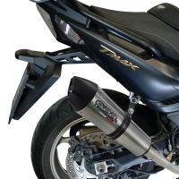 Exhaust compatible with Yamaha T-Max 500 2001-2011, Gpe Ann. titanium, Full system exhaust, including removable db killer 