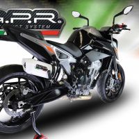 Exhaust compatible with Ktm 790 Duke 2017-2020, Albus Evo4, Slip-on exhaust including removable db killer and link pipe, EPA-compliant 
