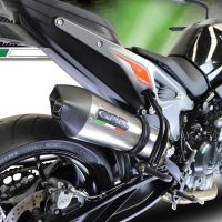Exhaust compatible with Ktm 790 Duke 2017-2020, GP Evo4 Titanium, Slip-on exhaust including removable db killer and link pipe 