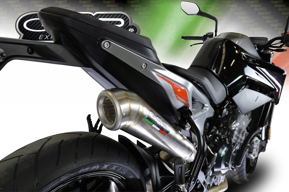 Exhaust compatible with Ktm 790 Duke 2017-2020, Powercone Evo, Slip-on exhaust including removable db killer and link pipe, EPA-compliant 