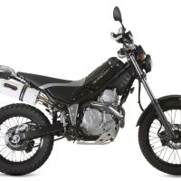 Exhaust compatible with Yamaha Tricker 250 2005-2008, Albus Ceramic, Slip-on exhaust including removable db killer and link pipe, EPA-compliant 