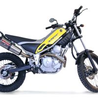 Exhaust compatible with Yamaha Tricker 250 2005-2008, Gpe Ann. titanium, Slip-on exhaust including removable db killer and link pipe 