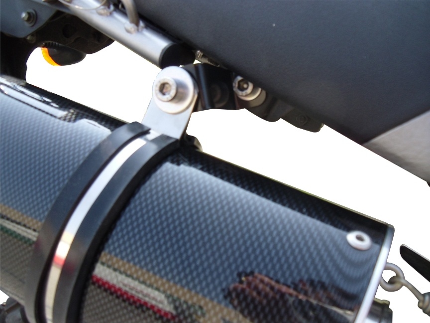 Exhaust compatible with Yamaha Tricker 250 2005-2008, Albus Ceramic, Slip-on exhaust including removable db killer and link pipe 