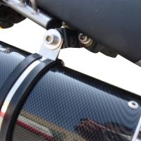 Exhaust compatible with Yamaha Tricker 250 2005-2008, Albus Ceramic, Slip-on exhaust including removable db killer and link pipe 