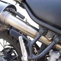 Exhaust compatible with Yamaha Tricker 250 2005-2008, Albus Ceramic, Slip-on exhaust including removable db killer and link pipe 