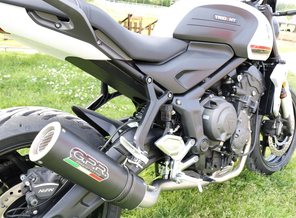 G.P.Rフルシステムマフラー M3トライデント660マフラー2021-2024 GPR exhaust compatible with Triumph Trident 660 2021-2024