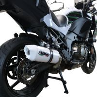 Exhaust compatible with Kawasaki Versys 1000 2019-2020, Albus Evo4, Slip-on exhaust including removable db killer and link pipe, EPA-compliant 