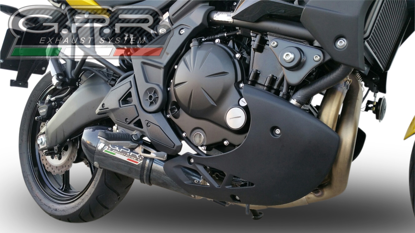 Exhaust compatible with Kawasaki NINJA 650 R 2012-2016, Gpe Ann. Poppy, Full system exhaust, including removable db killer 