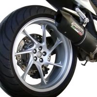 Exhaust compatible with Honda VFR1200F I.E. 2010-2016, Furore Nero, Slip-on exhaust including removable db killer and link pipe 