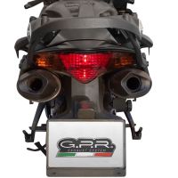 Exhaust compatible with Honda VFR800 V-Tec 2002-2013, Furore Nero, Dual slip-on including removable db killers and link pipes 