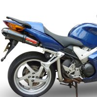 Exhaust compatible with Honda VFR800 V-Tec 2002-2013, Gpe Ann. Poppy, Dual slip-on including removable db killers and link pipes 