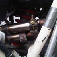 Exhaust compatible with Honda XR600R 1988-1998, Furore Nero, Slip-on exhaust including removable db killer and link pipe 
