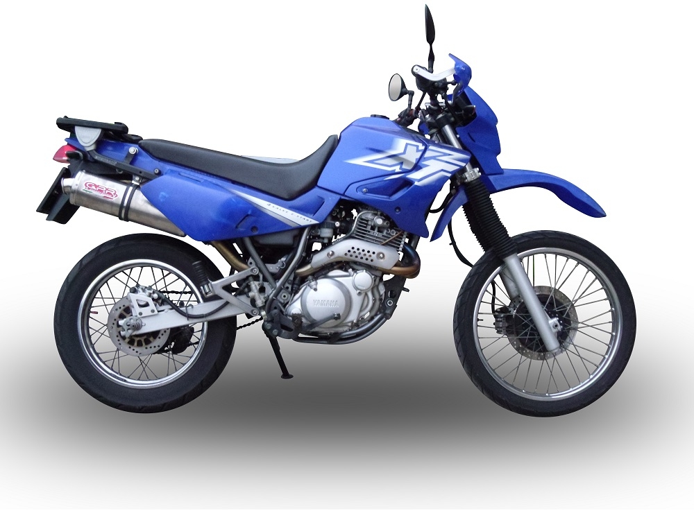Exhaust compatible with Yamaha Xt 600 - E - K 1985-2002, Trioval, Slip-on exhaust including removable db killer and link pipe 