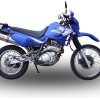 Exhaust compatible with Yamaha Xt 600 - E - K 1985-2002, Trioval, Slip-on exhaust including removable db killer and link pipe 