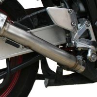 Exhaust compatible with Yamaha Fzs 600 Fazer 1998-2003, Trioval, Slip-on exhaust including removable db killer and link pipe 