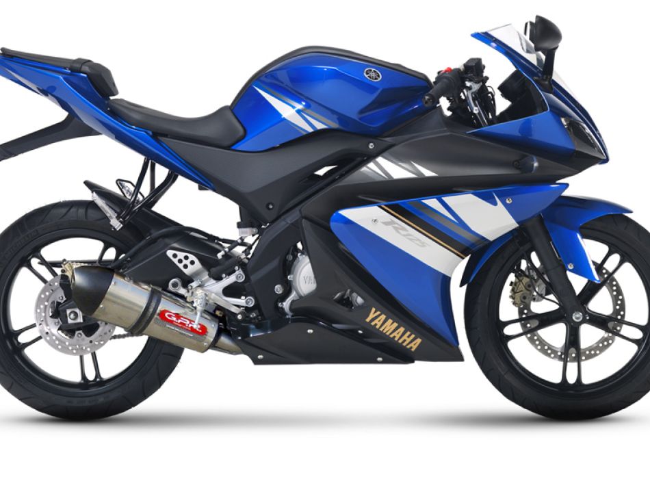 Yamaha yzf r125 akrapovic exhaust outlet