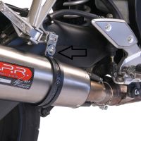 Exhaust compatible with Yamaha FZ1 2006-2014, Trioval, Slip-on exhaust including removable db killer and link pipe 